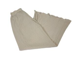 Pretty Little Things  Beige Wide Leg Baggy Elastic Palazzo Float Pants Plus 3XL